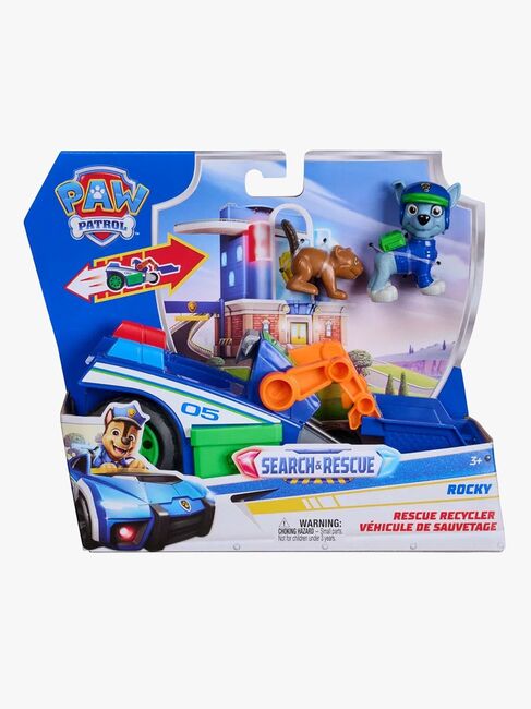 Paw Patrol Search & Rescue Redningsbil med Figur Rocky