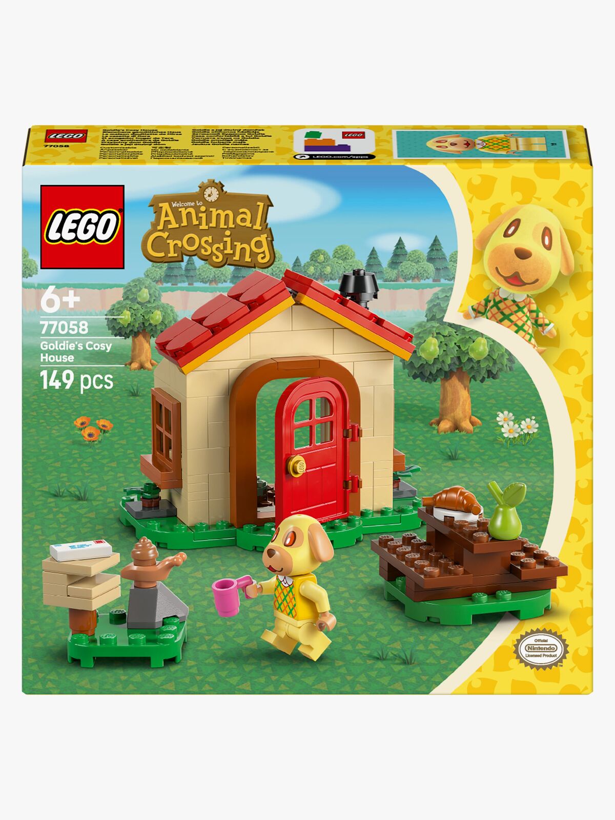 LEGO Animal Crossing 77058 Det koselige huset til Goldie