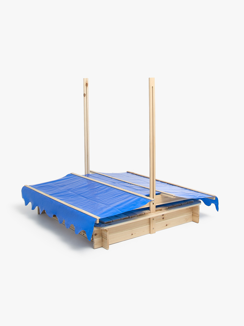 Woodlii Sandkasse med Tak og Benk, Nature