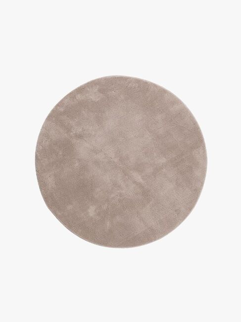 KMCarpets Gulvteppe Rund 120, Soft Greige