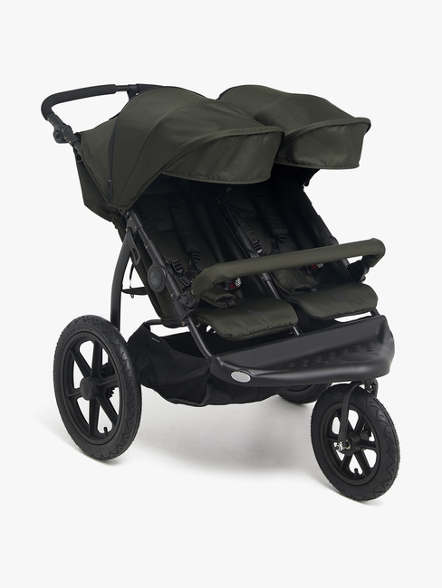 Beemoo Activity tvillingvogn for søsken, grønn