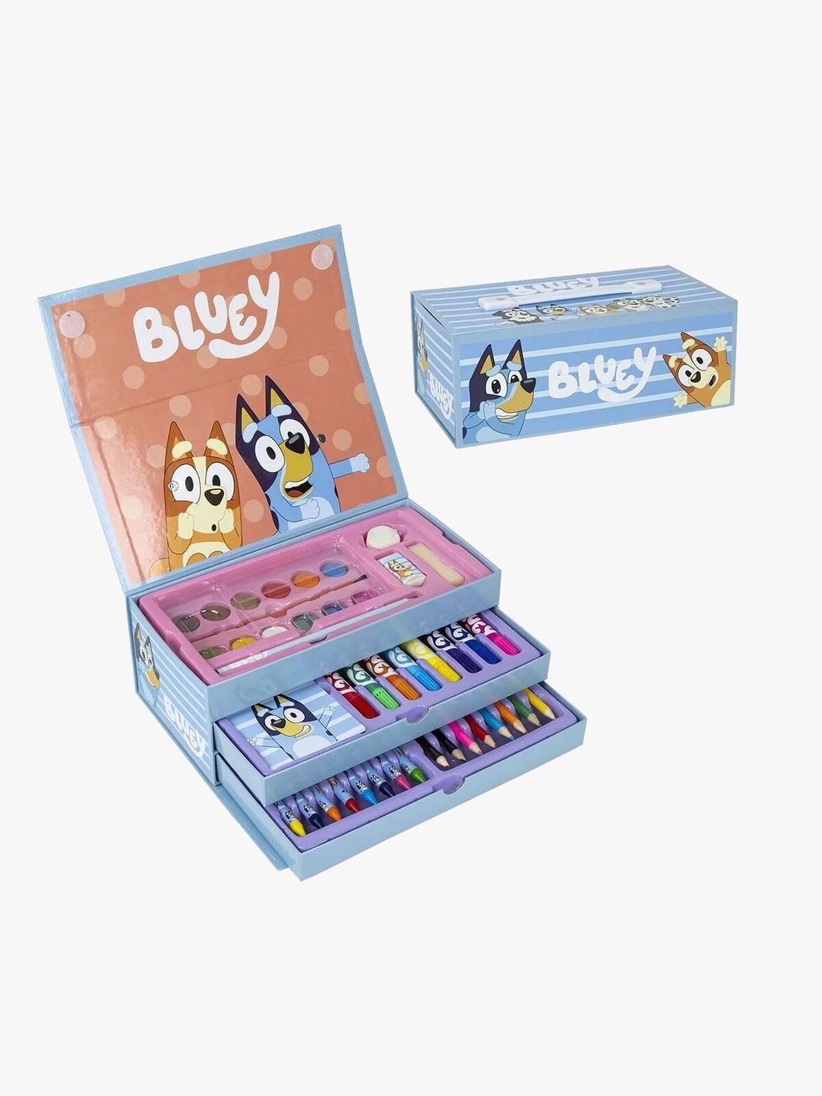 Bluey Fargeleggingssett Oppbevaringskiste