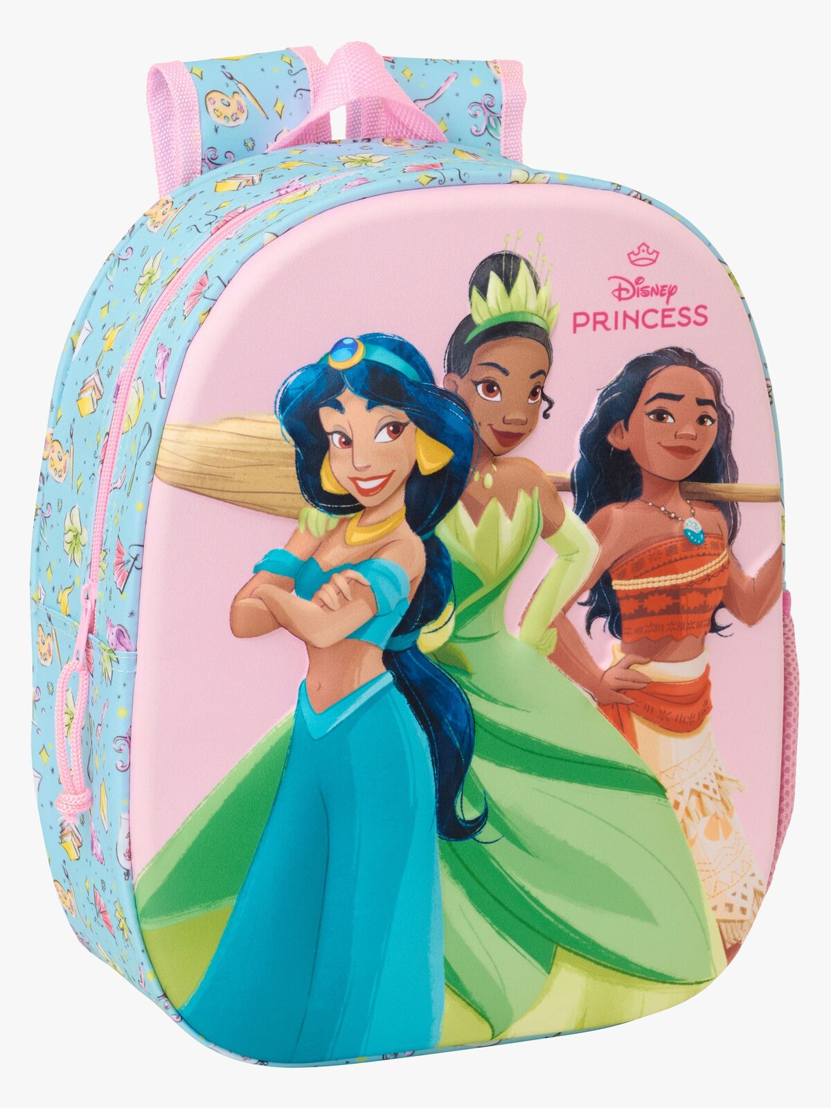 Disney Princess 3D Ryggsekk 8.5L, Rosa/blå