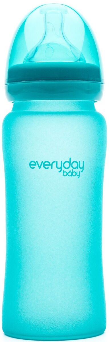 Everyday Baby Tåteflaske Glass med Varmeindikator 300ml,Turquoise