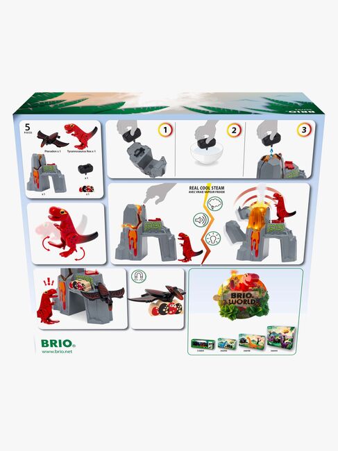 BRIO World 36092 Vulkanutbrudd med Dinosaur