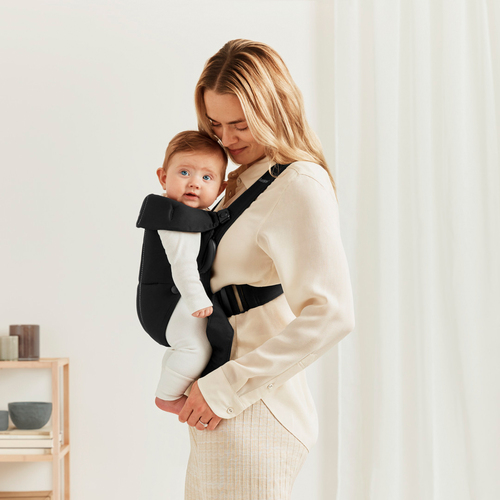 Babybjörn Mini Bæresele Vevd, Svart