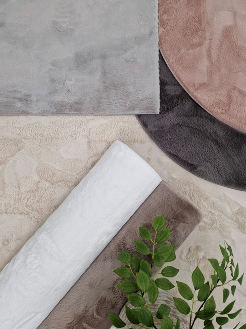 KMCarpets Dream Rund Gulvteppe 160, Hvit