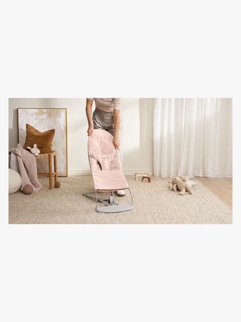 BabyBjörn Bliss Vippestol Vevet, Light Pink Melange