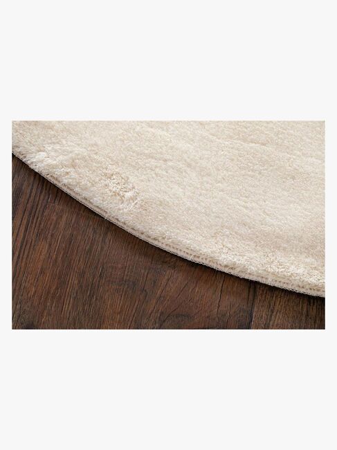 KMCarpets Gulvteppe Rund 120, Soft Natur