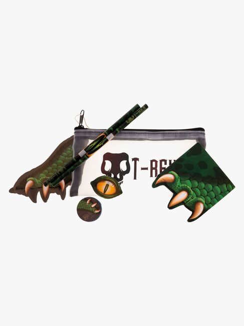 Valiant Dino Pennal med Skrivesett, Grønn