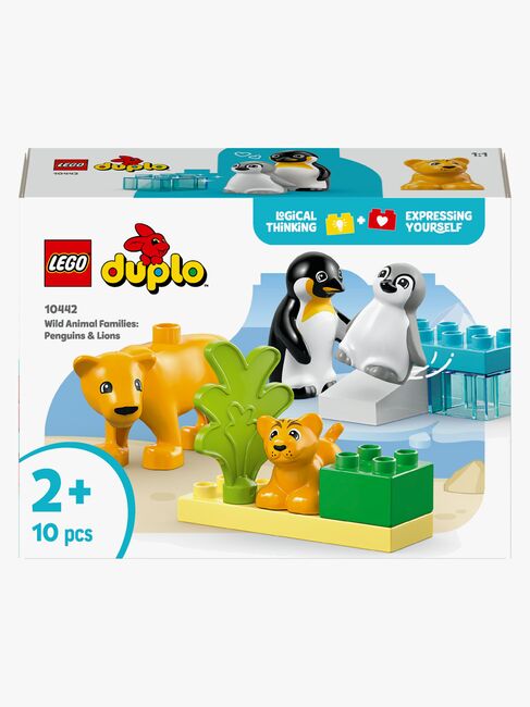 LEGO DUPLO Town 10442 Villdyrfamilier: Pingviner og løver