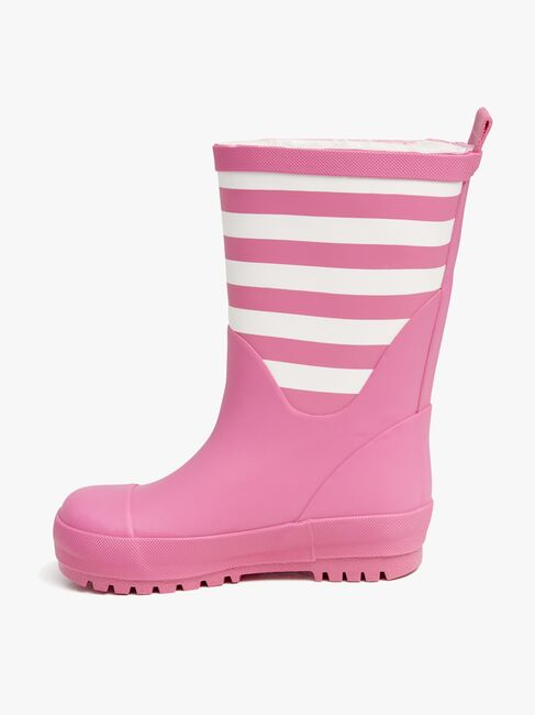 Nordbjørn Dunder Fôrede Gummistøvler, Fuschia/White