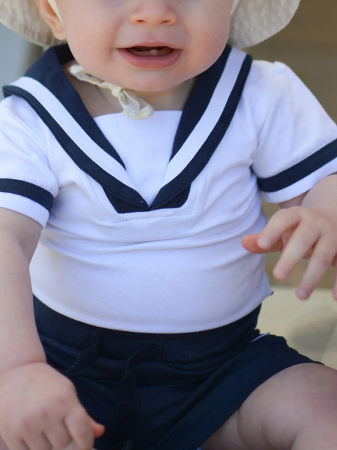 Geggamoja Seilersett Baby, Hvit