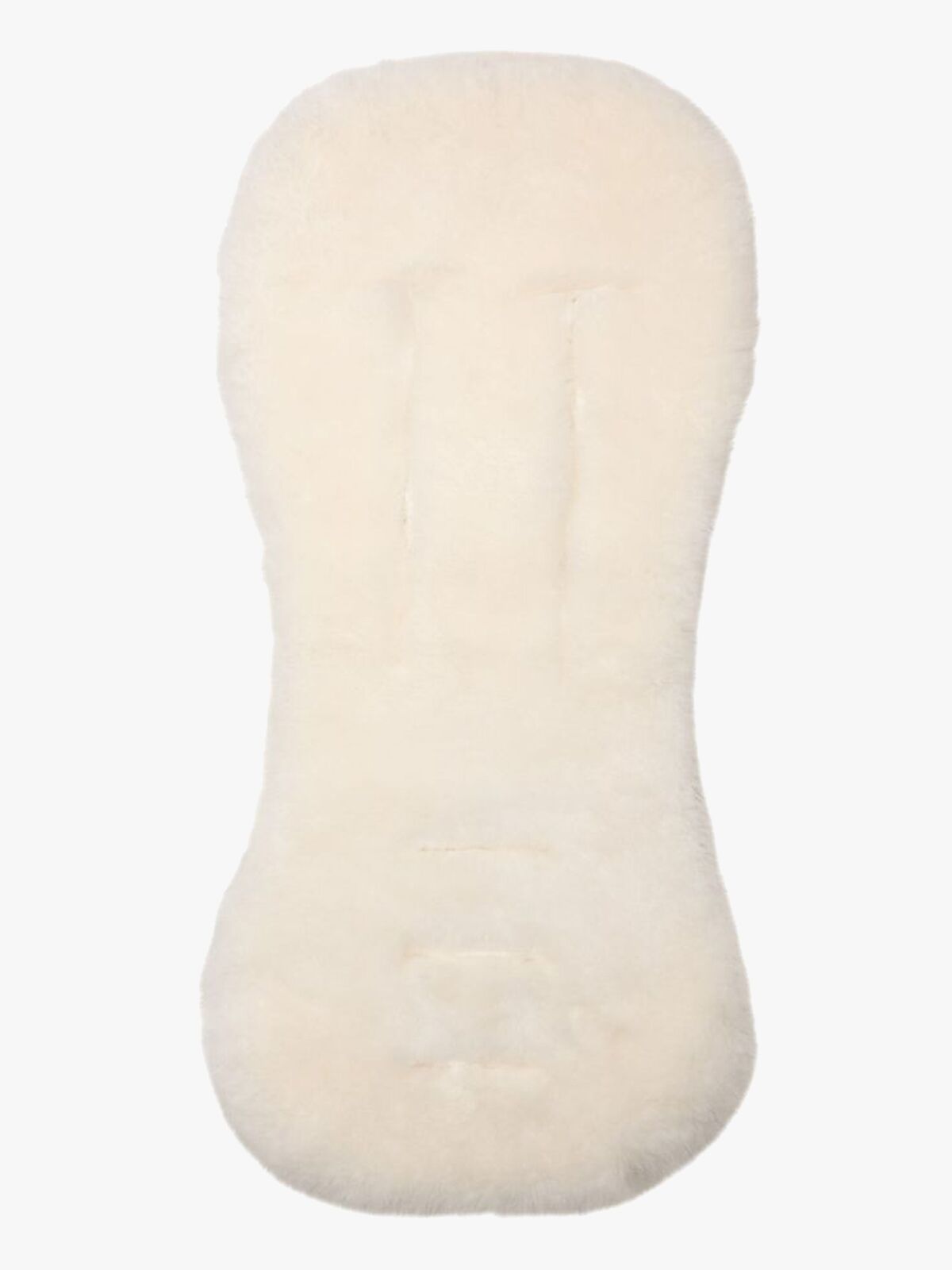 Tinkafu Lammeskinn Merinoull Sittepute, White