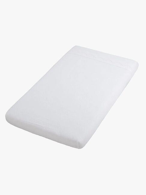 Baby's Only CALM Stretchlaken med Broderi 40x80, White