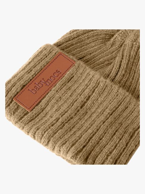 BabyMocs Strikket Lue, Caramel