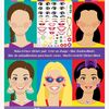 Melissa & Doug Make-a-Face Klistremerkebok