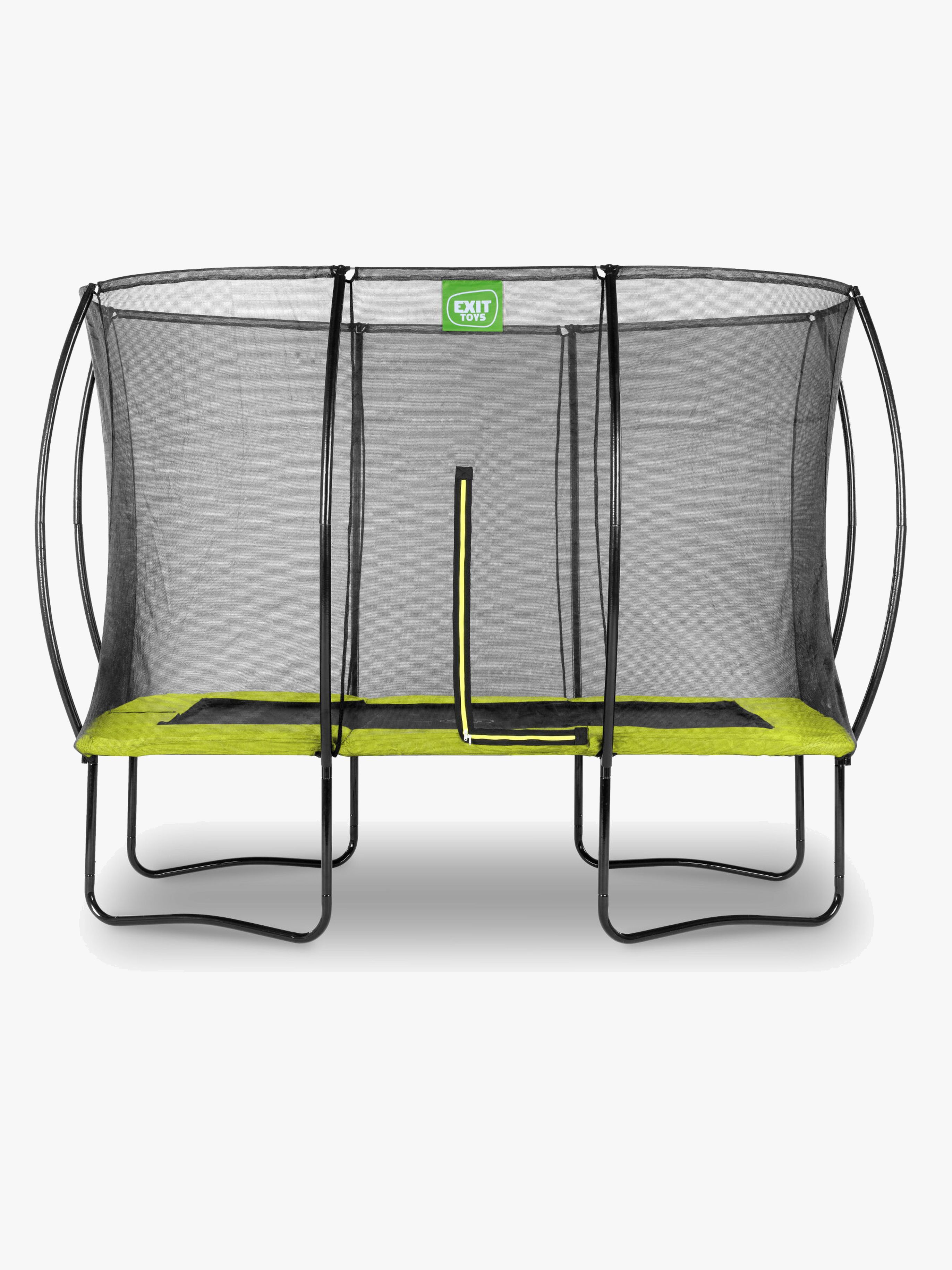 EXIT Silhouette Trampoline inkl. Sikkerhetsnett 214x305 cm, Grønn - Trampoliner - Metall,Plast