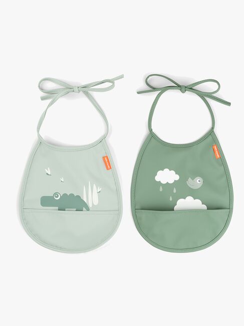 Done By Deer Croco Tiny Pocket Smekke 2-Pack, Green