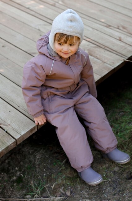 Mikk-Line Balaklava Merinoull, Melange Offwhite