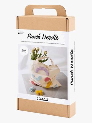 Creativ Company Hobbysett Broderi Tøyveske med Pastellfarger