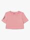 Hyperfied Crop Logo Top, Blush