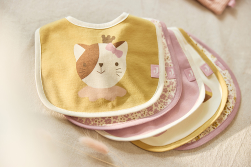 Jollein Bandana Tøysmekke Vanntett 5-Pakk, Flower Fairies