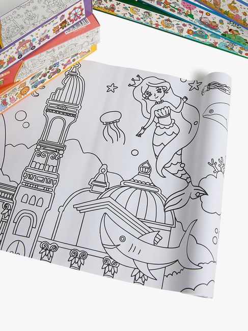 Fippla Lim & Tegn Tegnepapirruller 6 Stk