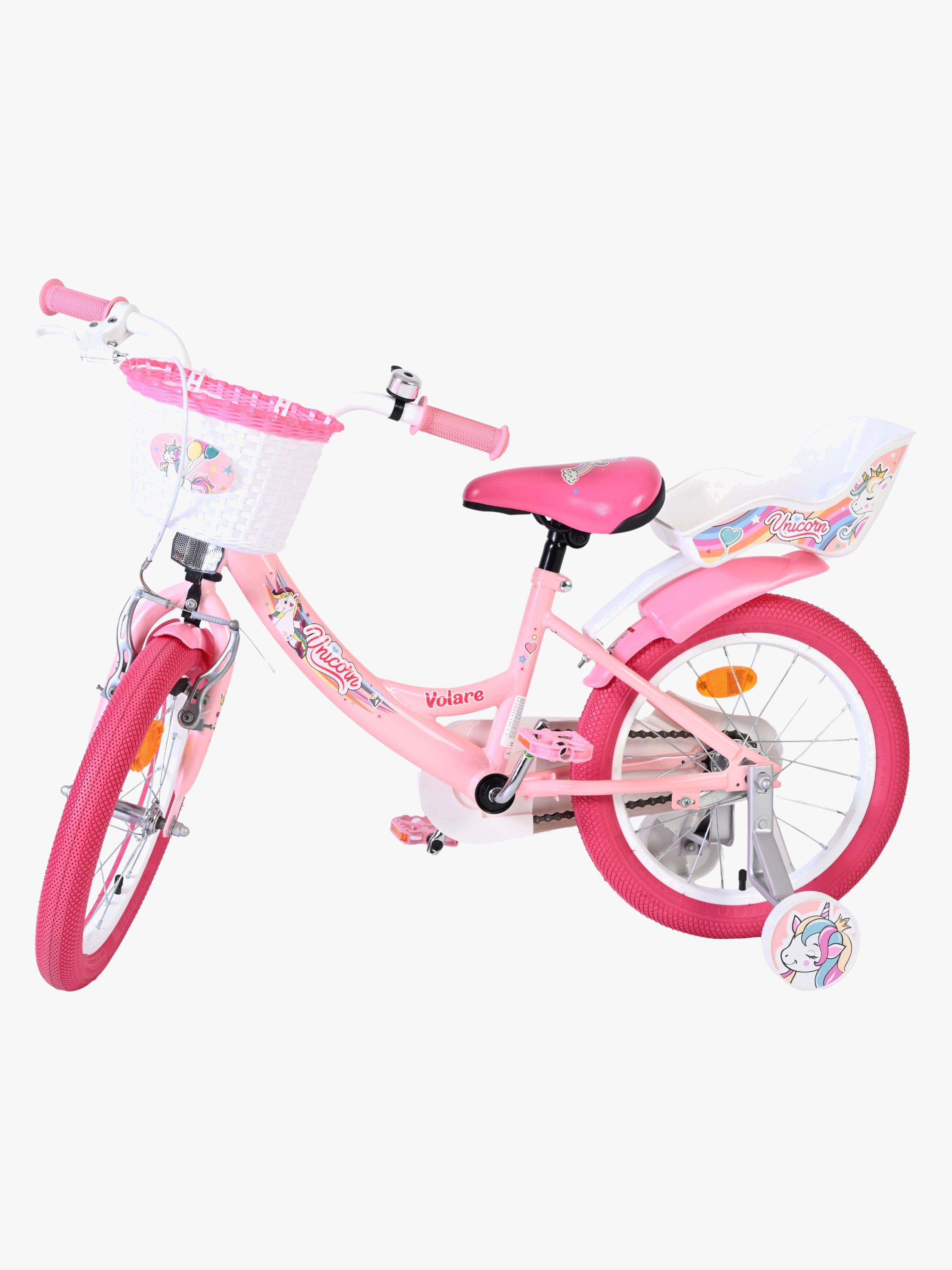 Volare Unicorn Sykkel 16 Tommer, Rosa - Barnesykler - Metall,Plast,Gummi