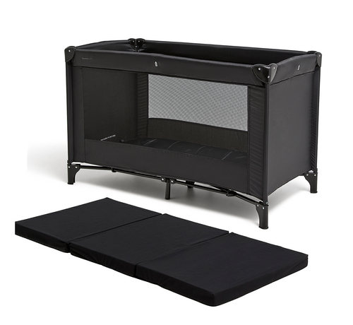 Beemoo CARE Reiseseng Inkl. Madrass, Black