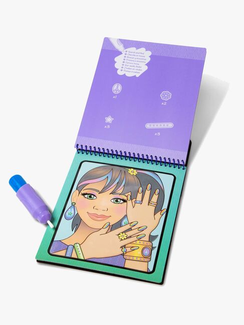 Melissa & Doug Water Wow! Fargeleggingsbok Makeup & Manicure
