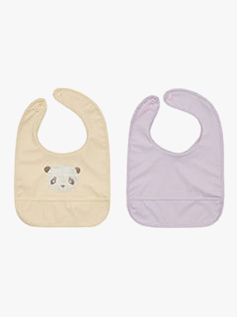 OYOY Lun Lun Panda Smekke 2-Pakk, Vanilla/Lavender