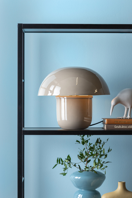 PresentTime Fat Mushroom Bordlampe, Warm Grey
