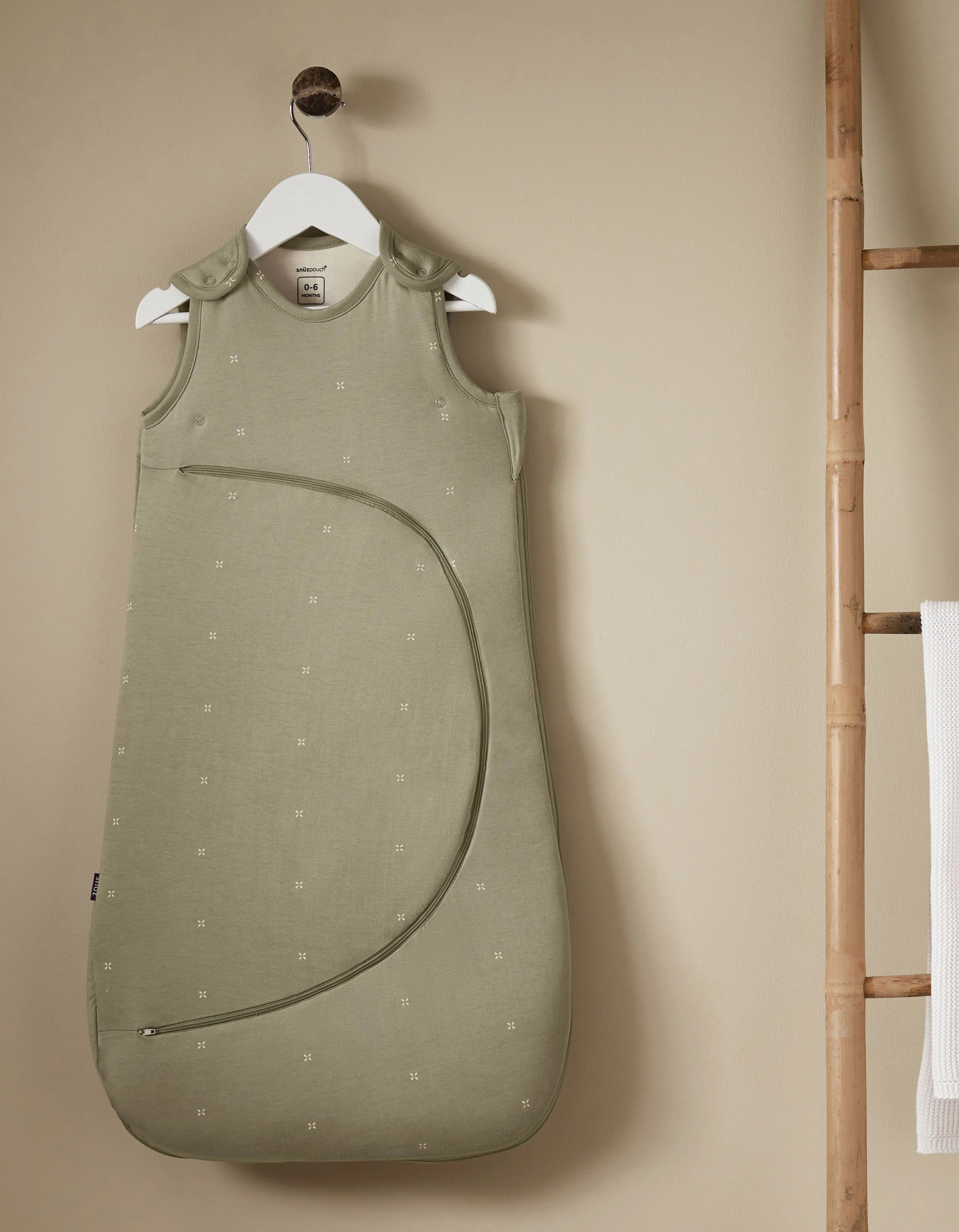 Snüz SnuzPouch Sovepose 1.0 TOG, Sage/Cross - Sengetilbehør - 100% Bomull