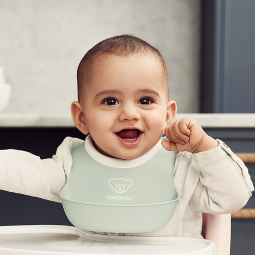 BabyBjörn Smekkesett 2-Pack, Lysegrønn/Lyseblå