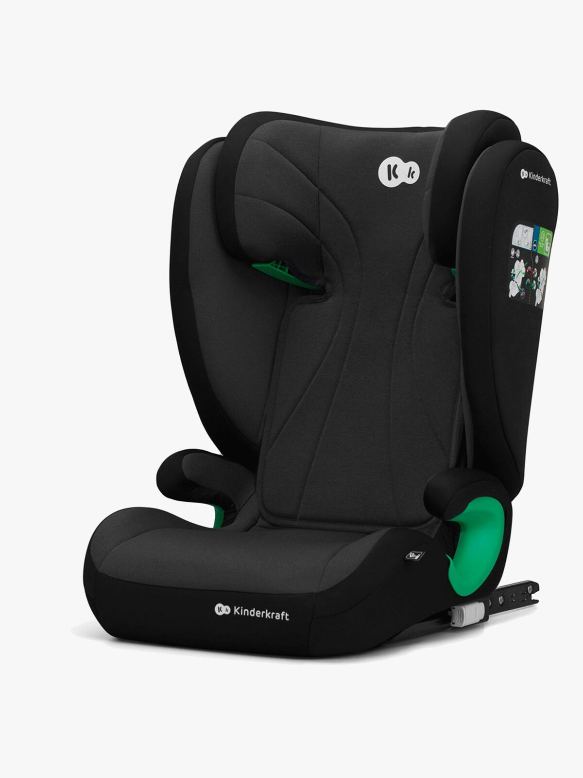 Kinderkraft JUNIOR FIX 2 i-Size Beltestol, Graphite Black