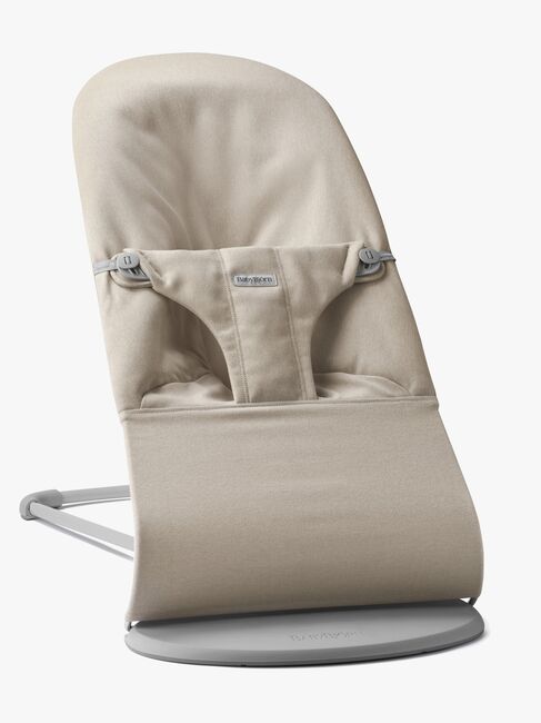 BabyBjörn Bliss Vippestol Vevet Mélange, Lys beige