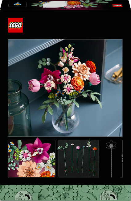 LEGO Botanicals 10342 Vakker bukett med rosa blomster