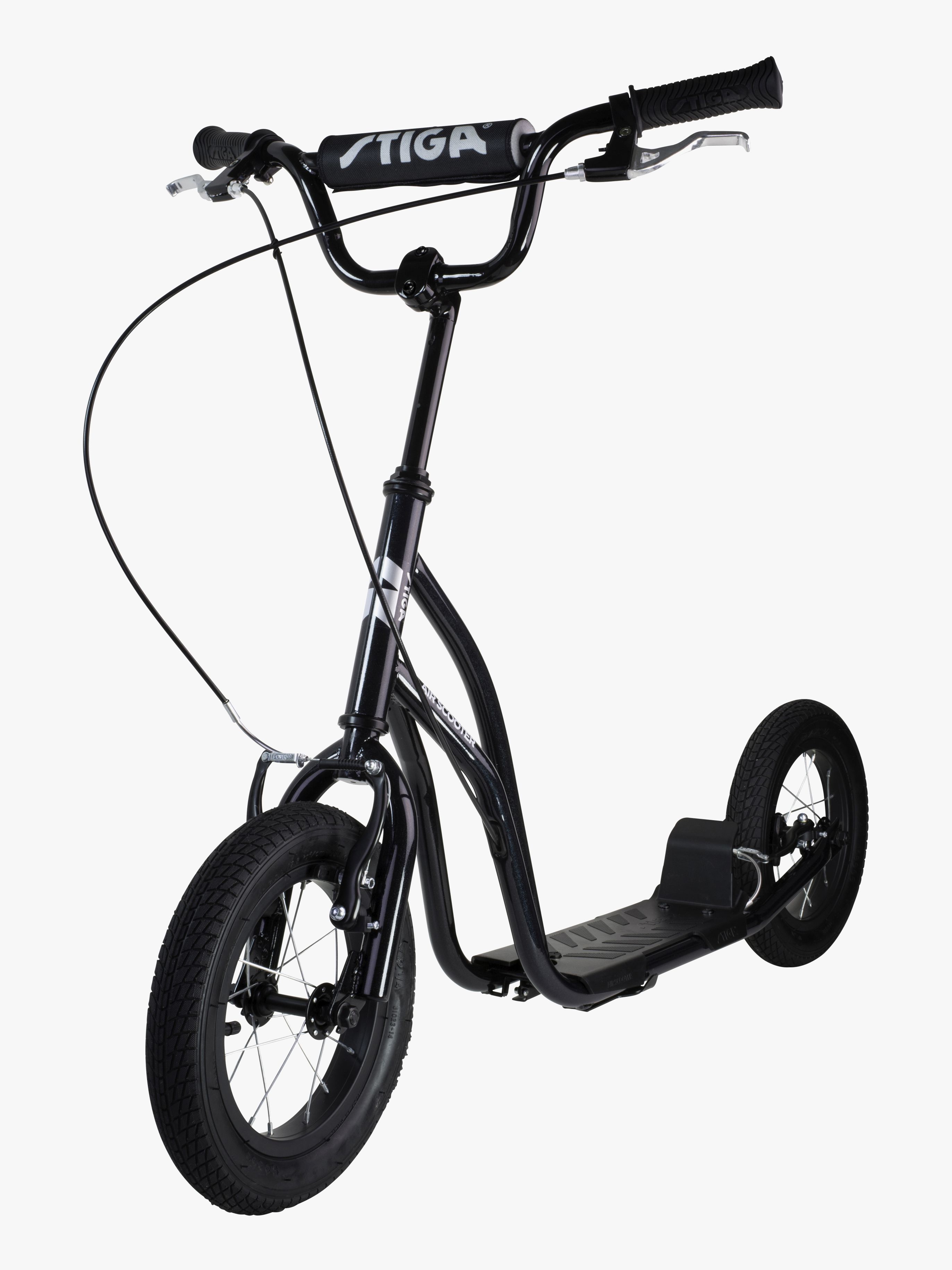 STIGA Air Scooter Sparkesykkel 12 tommer, Svart - Sparkesykler & Kickbikes - Stål