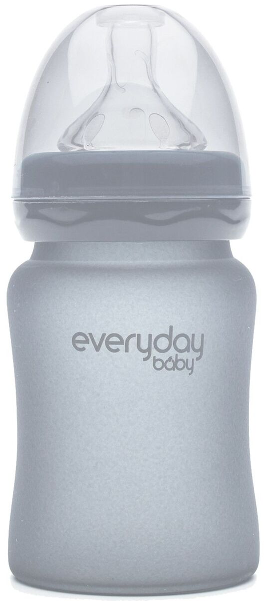 Everyday Baby Tåteflaske Glass 150 ml, Quiet Grey
