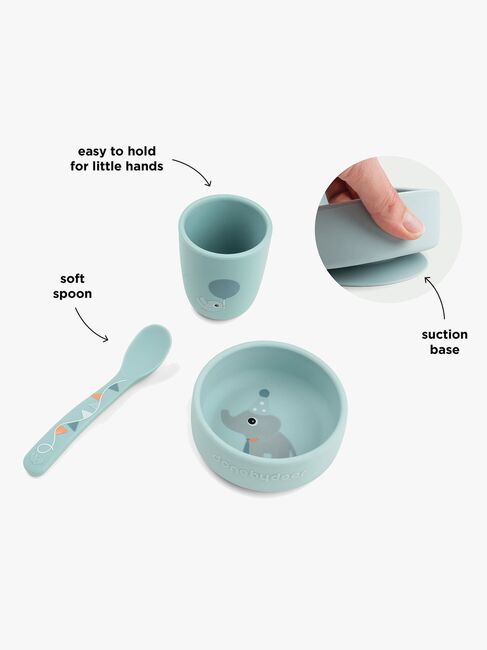 Done By Deer Celebration Silikon Matsett Stick & Stay, Blue