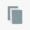 Jollein Vaskekluter Twinkling Musselin 3-Pack, Sea Green