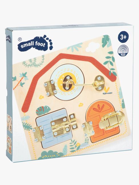 Small Foot Motorikktavle med Lås, Safari