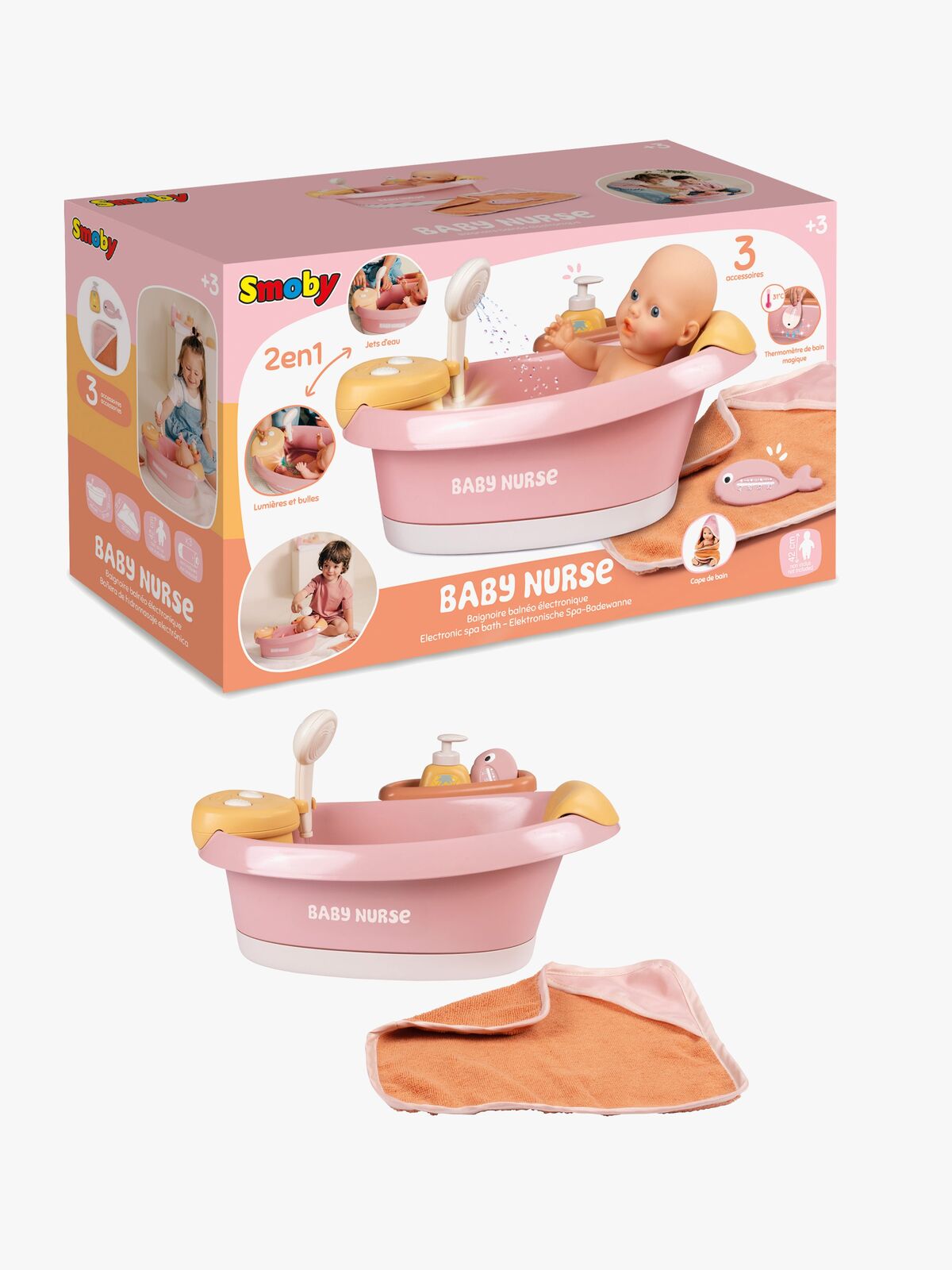 Smoby Baby Nurse Lekesett Balneo Bad