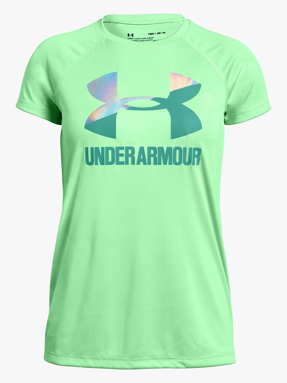 Under Armour Big Logo Tee Solid SS Treningsgenser, Green Typhoon