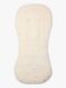 Tinkafu Lammeskinn Merinoull Sittepute, White