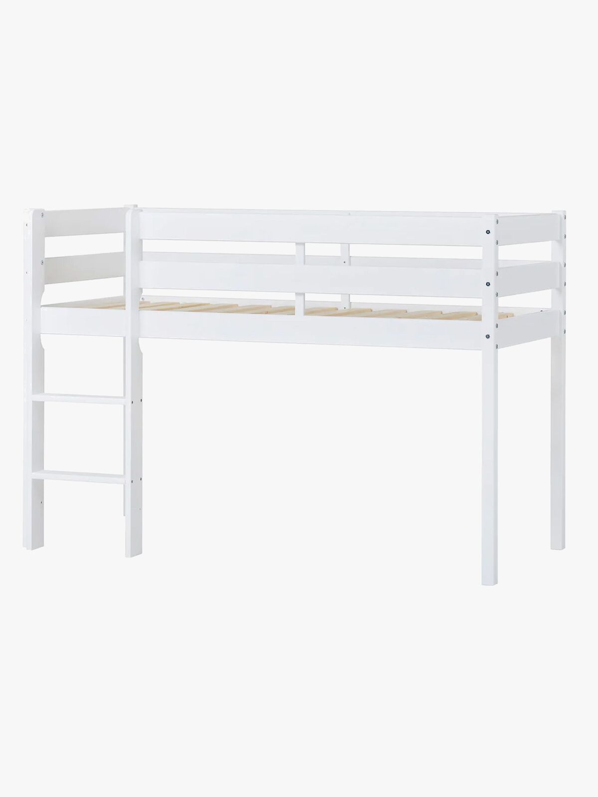 Hoppekids ECO Comfort  Halvhøy Loftseng 70x160, Hvit