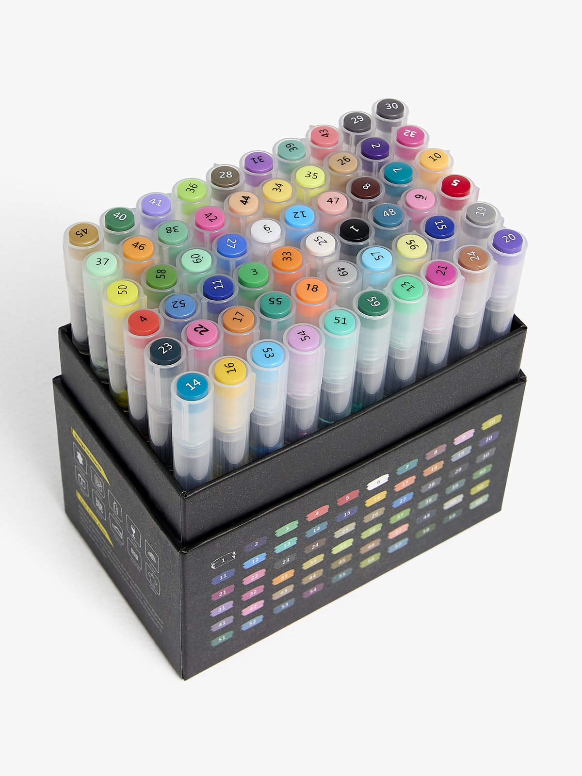 Fippla Akryllpenner 60-Pakk