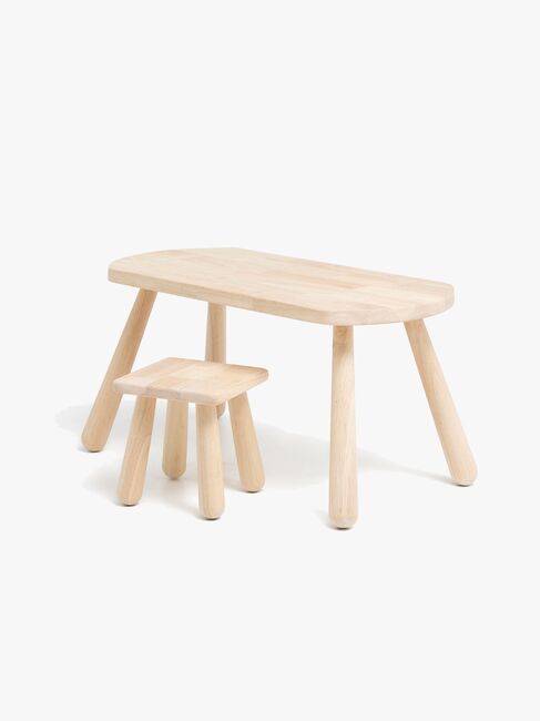 Minitude Minitude Nordic Skrivebord med Firkantet Krakk, Natur