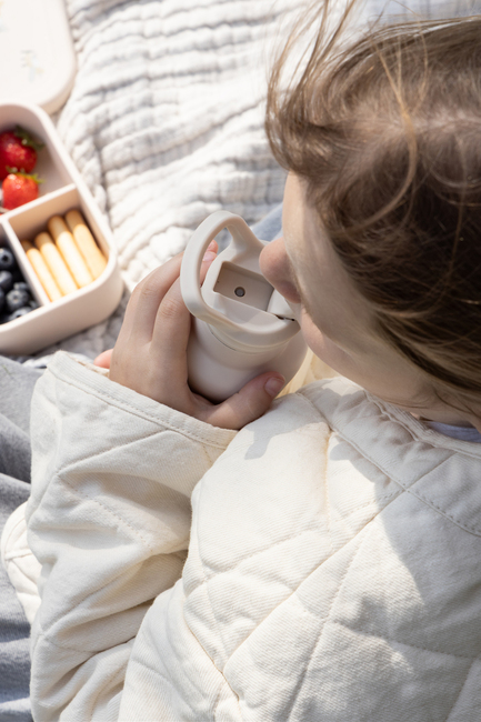 Kidzroom Stainless Steel Vannflaske 350 ml Small Talk, Beige